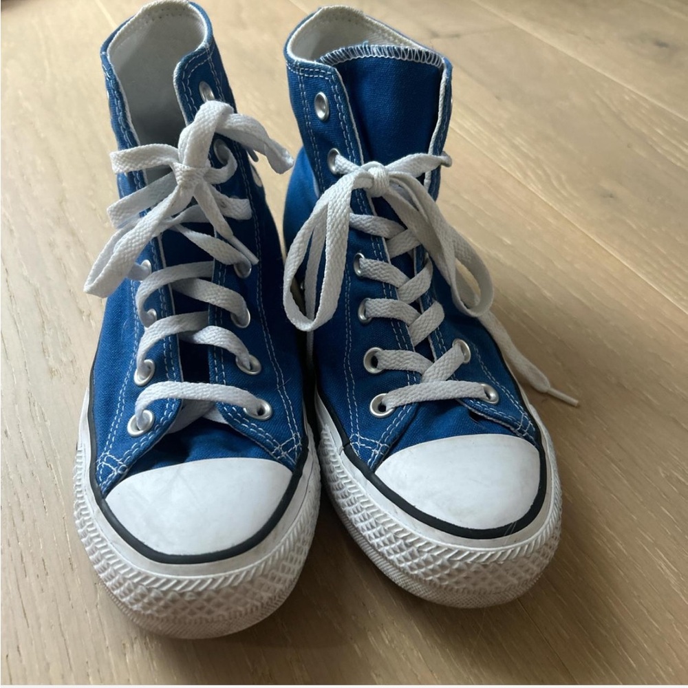 Blue High-Top Converse